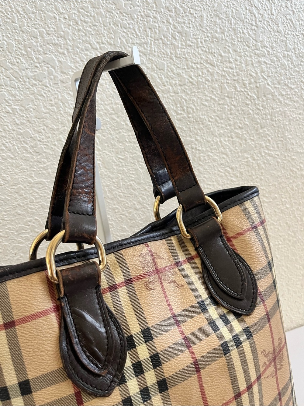 Burberry Haymarket tote bag - Picture 15 of 15